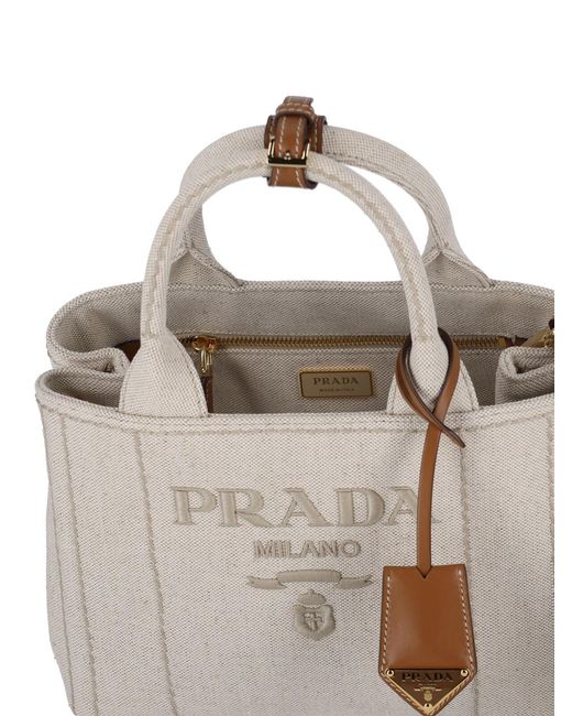 Borsa Piccola "Jardinière" di Prada in White