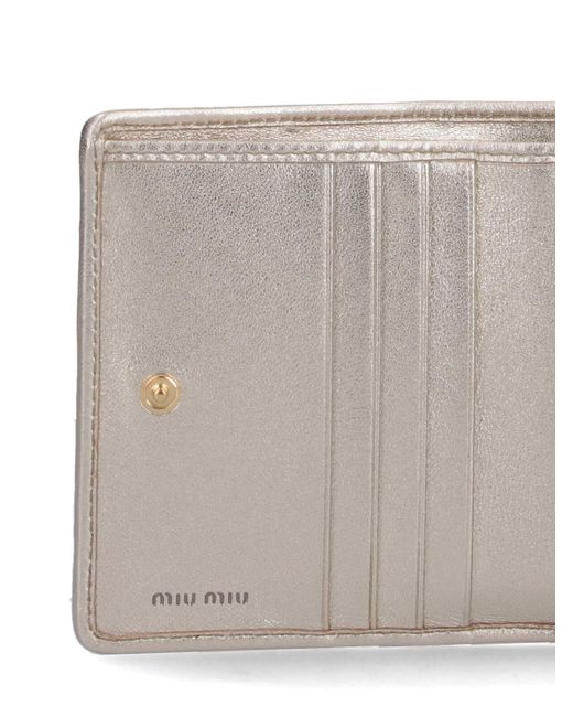 Miu Miu White Small Logo Wallet