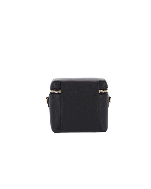 Thom Browne Black Leather Pouch
