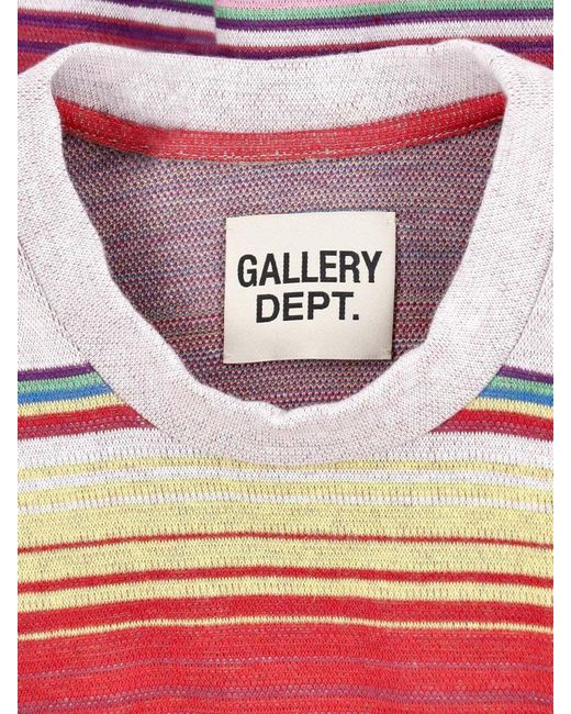 GALLERY DEPT. White Striped Sweatshirt for men