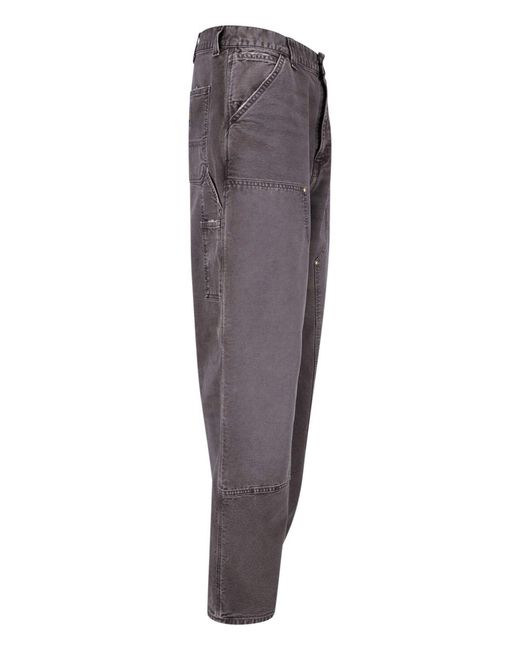Carhartt Gray Sweatpants "Og Double Knee" for men