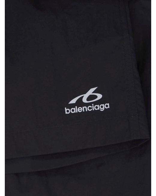 Balenciaga Blue Beach Shorts "Bodies" for men