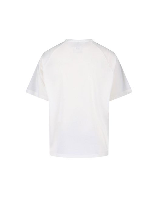 Y-3 White Lyocell & Wool Stretch T-Shirt