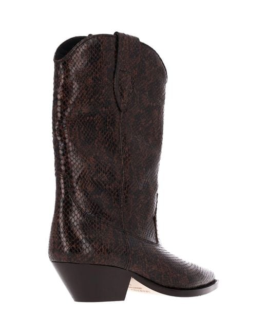 Isabel Marant Brown Ankle Boots "Duerto"