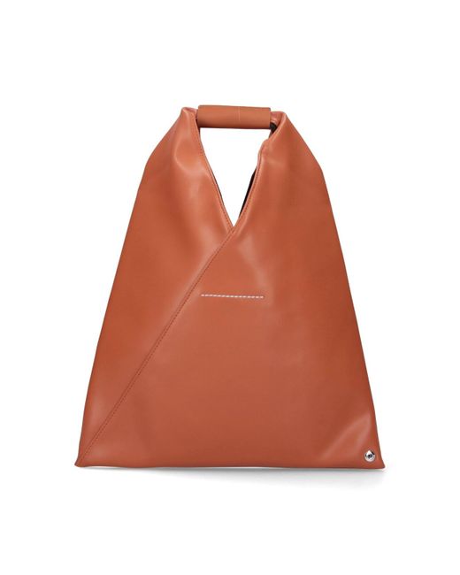Borsa Tote Piccola "Japanese" di MM6 by Maison Martin Margiela in Orange