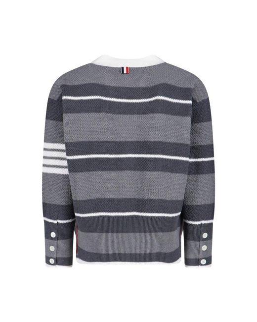 Thom Browne Gray Sweaters Cotton for men