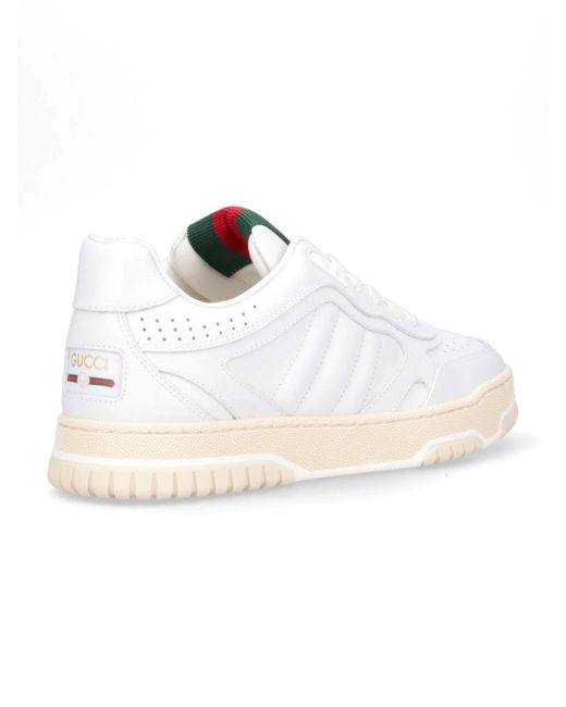 Gucci White "re-web" Sneakers