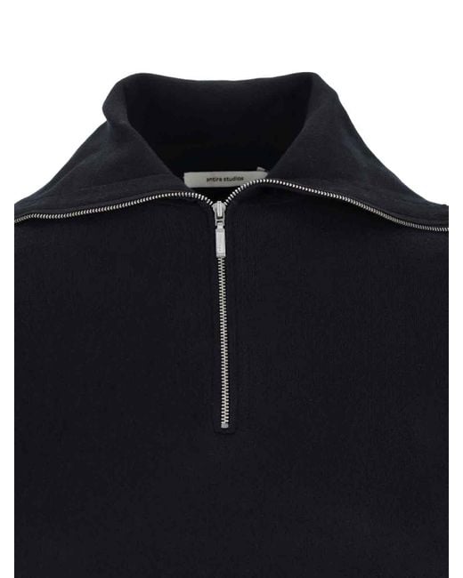 Entire studios Blue Zip Sweater for men