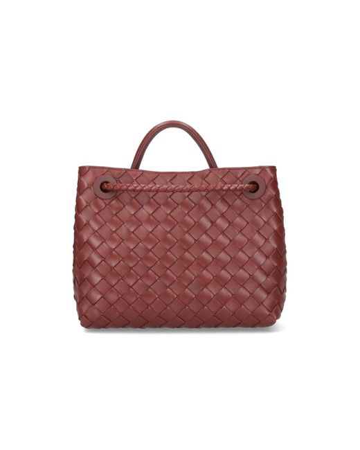 Bottega Veneta Red Small "Andiamo" Bag