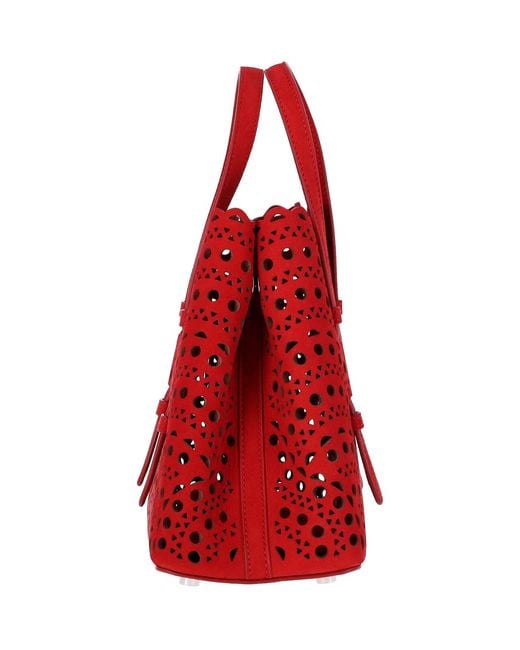 Alaïa Red Tote Bag “Mina 20”