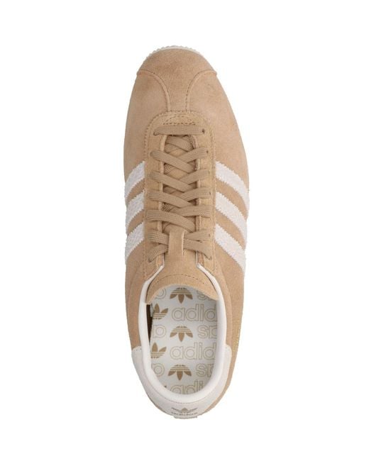 Adidas Light & Natural Leather Sneakers For