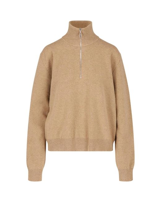 Rohe Natural Wool Zip Sweater