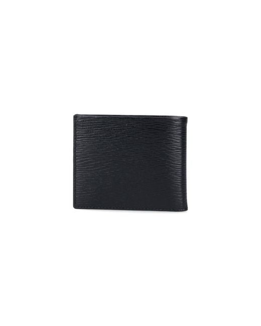 Ferragamo Black Calf Leather Wallet for men