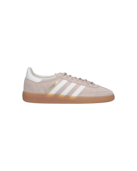 Adidas White Leather & Textile Sneakers With Rubber Outsole for men