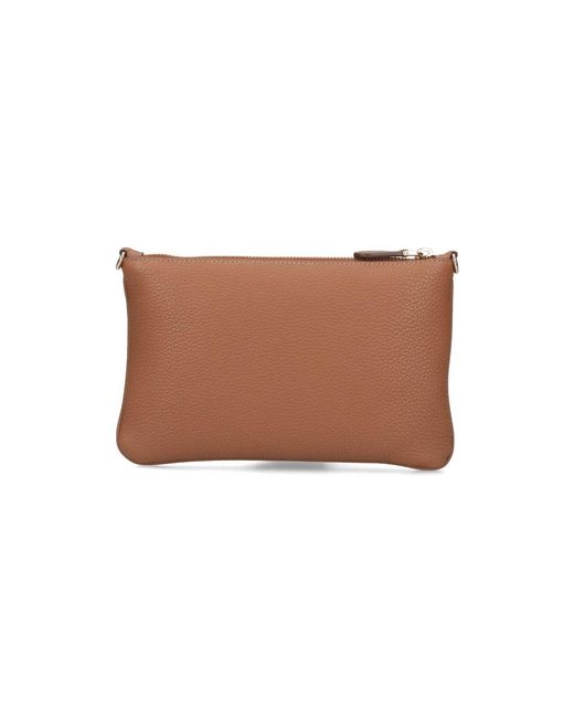 Prada White Logo Pouch