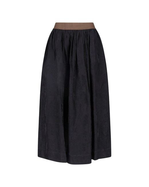 Uma Wang Blue Midi Skirt