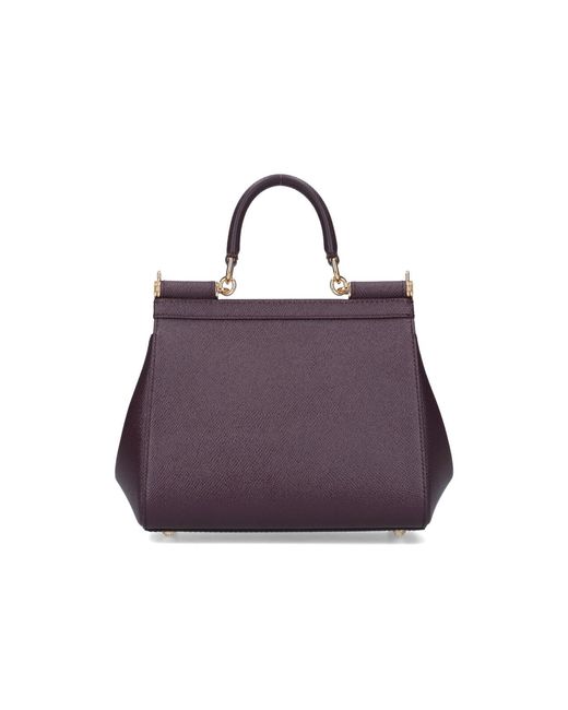 Dolce & Gabbana Purple Small Handbag "Sicily"