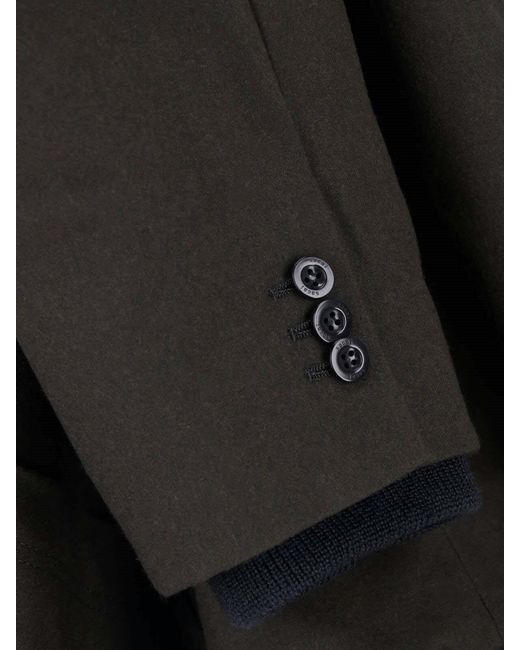 Sacai Black Wool-Blend Knit Sweatshirt Sweater With Cupro Lining for men