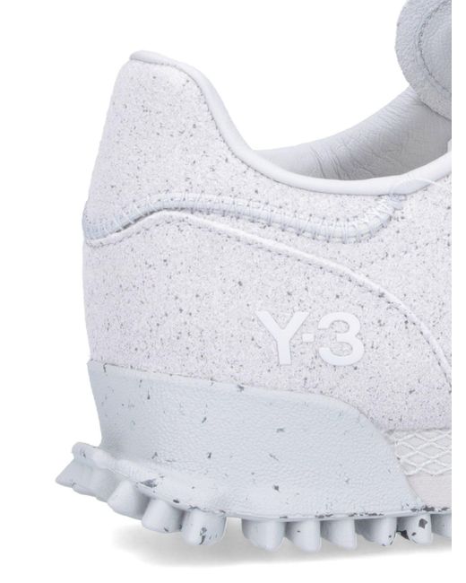 Y-3 White "marathon" Sneakers