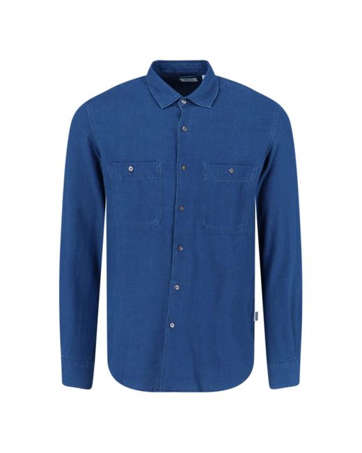 Camicia "Model C" di Aspesi in Blue da Uomo