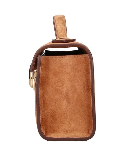 SAVETTE Brown Clutch “Symmetry”