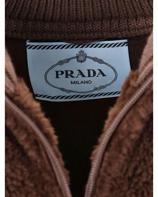 Prada Brown Virgin Wool Blend Jacket