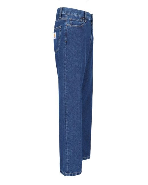 Carhartt Blue Ss26 Robertson Denim Jeans for men