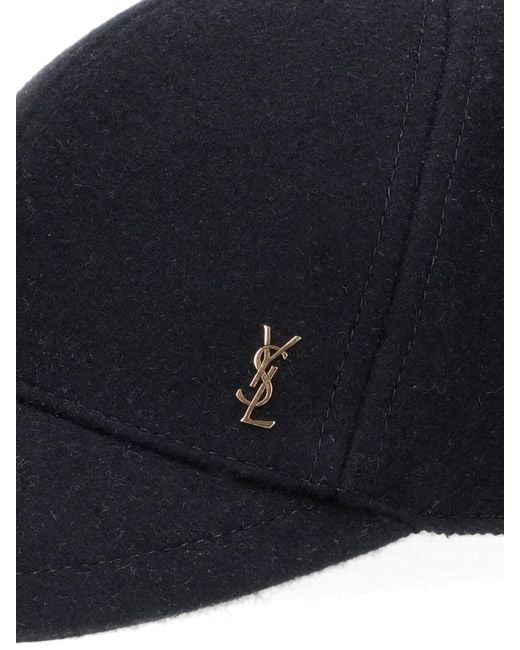 Cappello Baseball "Cassandre" di Saint Laurent in Blue