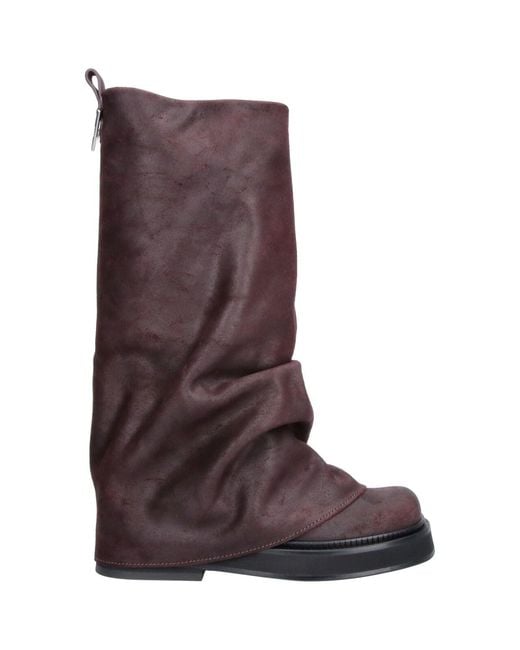 The Attico Purple Boots "Robin"