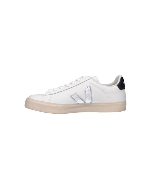 Veja White Low-Top Leather Sneaker