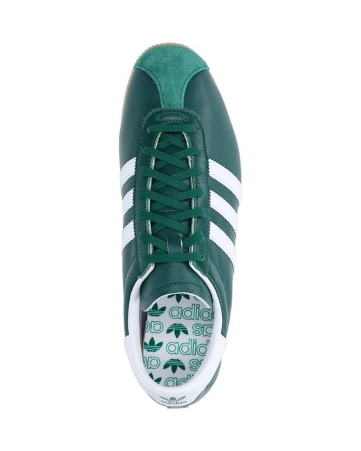 Adidas Green Leather & Textile Sneakers for men