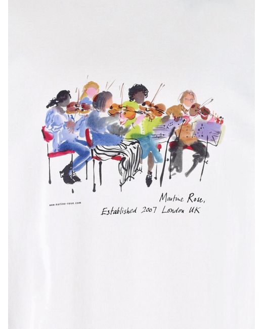 Martine Rose White Timeless Minimalist T-Shirt For Modern for men