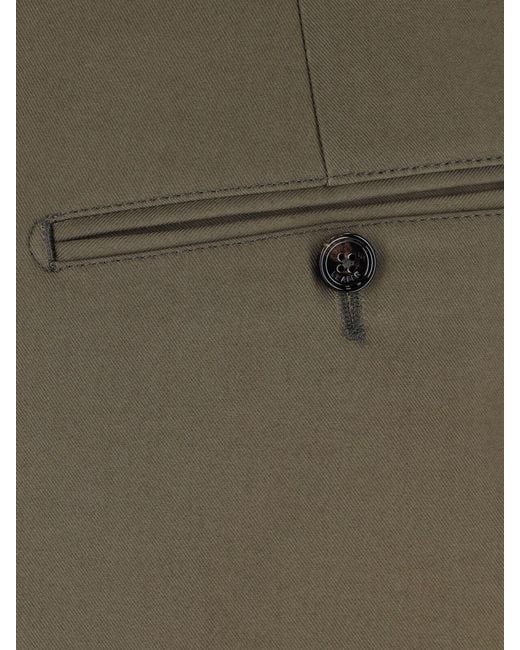 BE ABLE Green Straight Tailored Trousers for men
