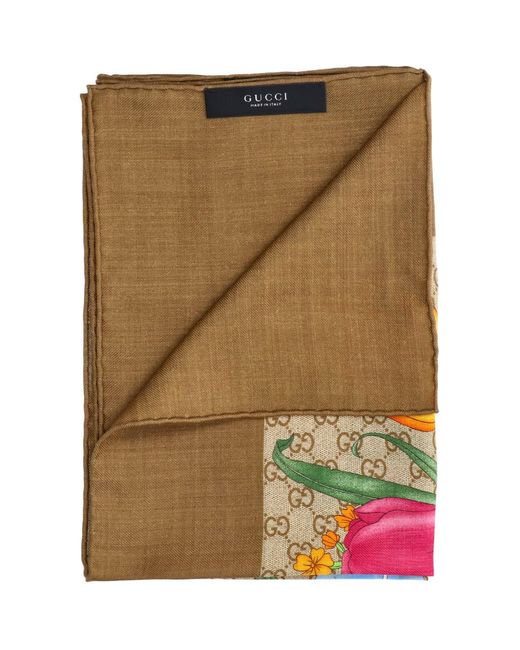 Gucci Multicolor Scarf "Flora"