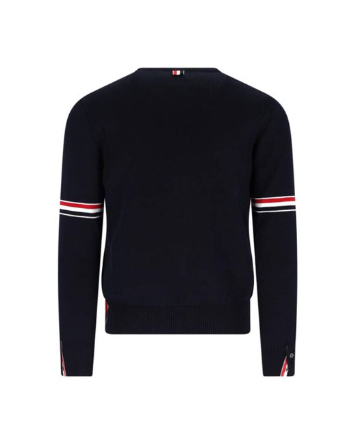 Thom Browne Blue Sweaters Cotton for men