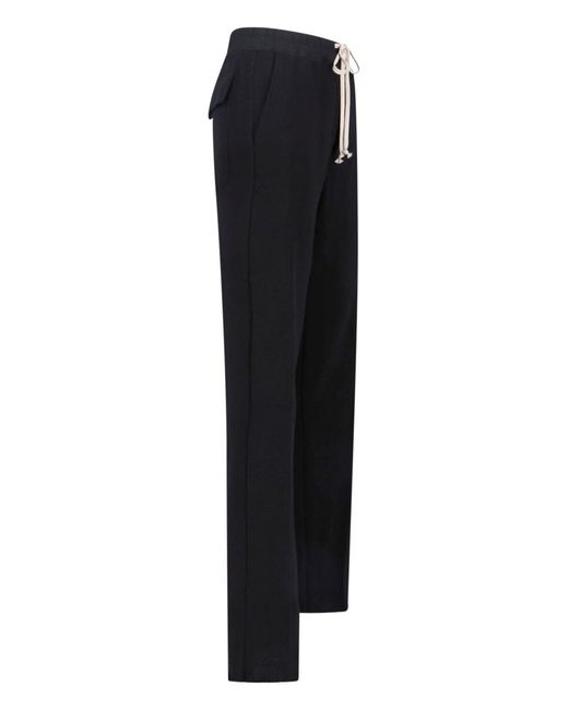 Rick Owens Black Sports Pants for men