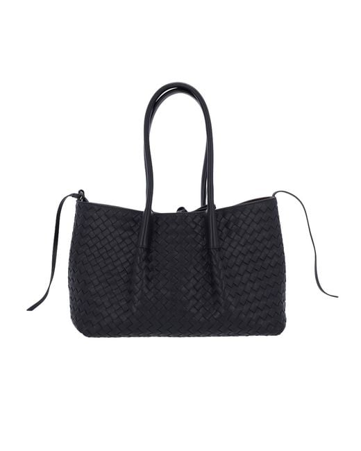 Bottega Veneta Black Medium Reversible Handbag "Pinacoteca"