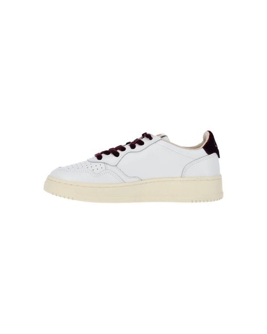 Autry White Low-Top Sneakers "Medalist"