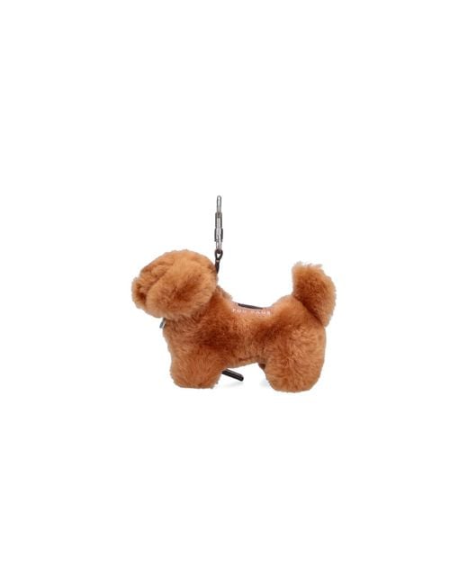 Anya Hindmarch White Keychain Charm "Poo Bag"