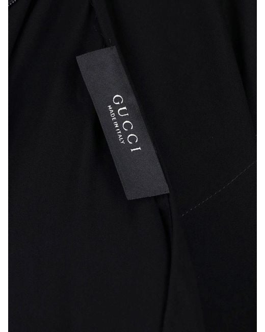 Gucci Black Asymmetrical Maxi Dress
