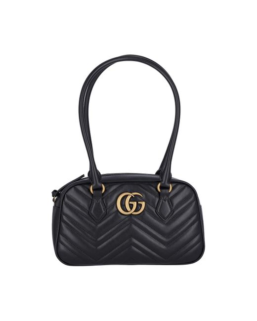 Gucci Black Small Handbag "Gg Marmont"