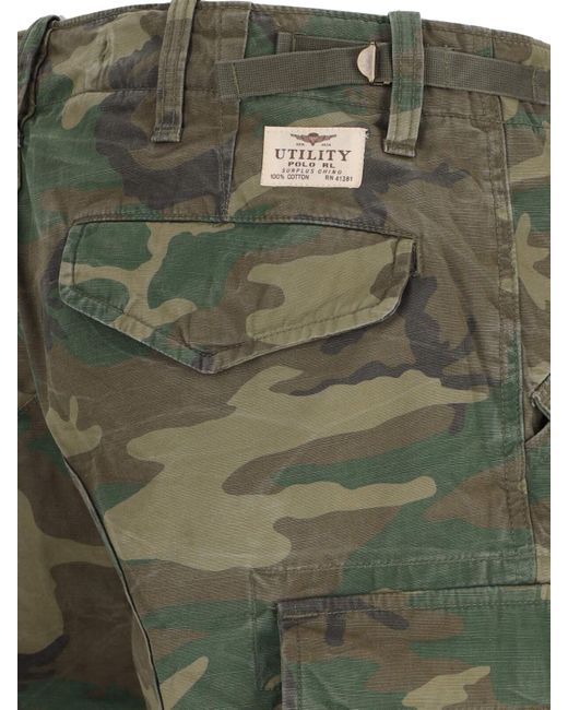 Polo Ralph Lauren Green Cargo Pants for men