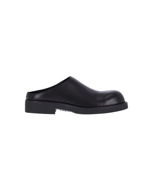 MM6 by Maison Margiela Black Biker Mules
