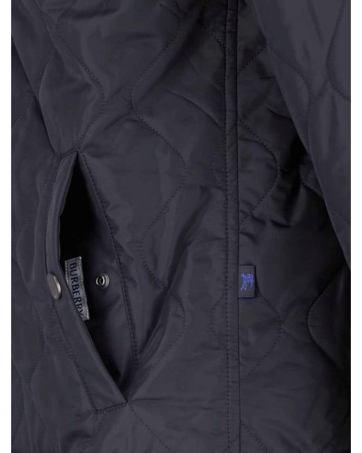Burberry Blue Reversible Quilted Jacket for men