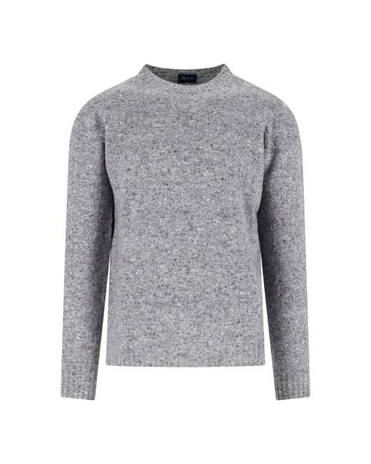 Drumohr Gray Wool And Cashmere Sweater for men