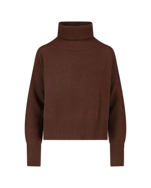 Ma'ry'ya Brown Virgin Wool And Cashmere Sweater