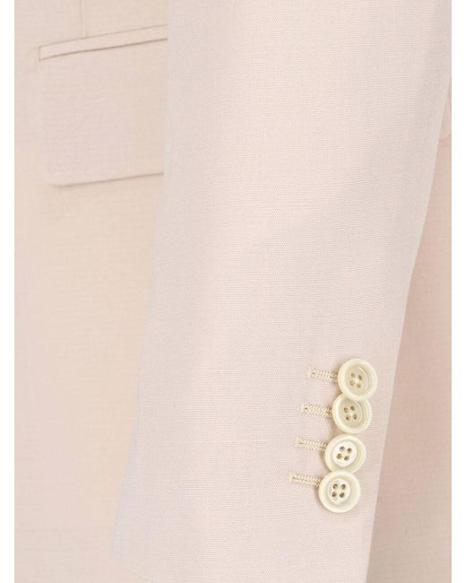 Lardini Natural Single-Breasted Viscose Blazer for men