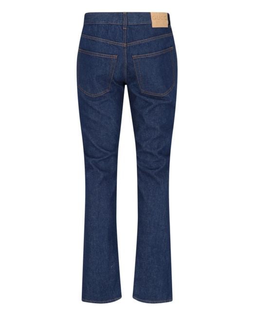 Gucci Blue Slim Clamp Detail Jeans for men