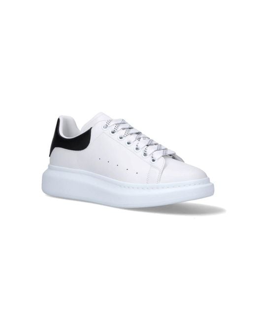 McQueen White Sneakers Calf Leather for men