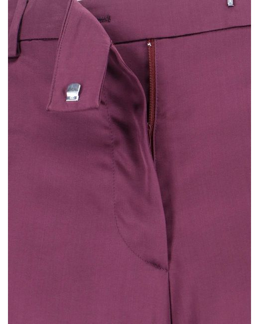 Dries Van Noten Purple Tailored Trousers